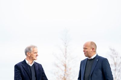 Ap-leder Jonas Gahr Støre t.v. og Sp-leder Trygve Slagsvold Vedum vil ha slutt på ufrivillig deltid og manglende heltidskultur.
