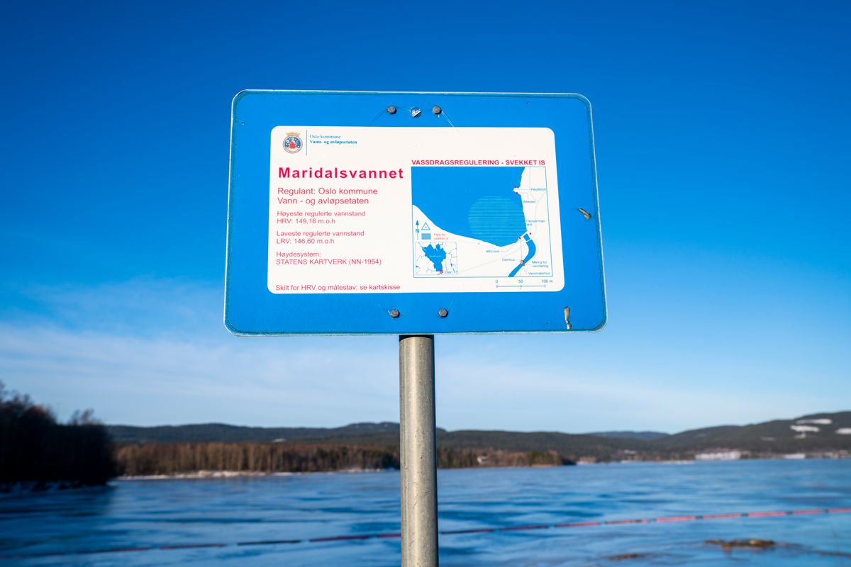 Lite nedbør over lang tid og nedtapping for rehabilitering har ført til mindre vann i Oslos vannforsyningsområder. Maridalsvannet er Oslos viktigste drikkevannskilde.