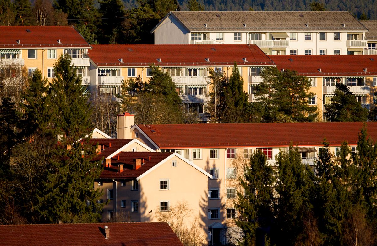 Utvalget slår fast at bostøtten ikke har holdt tritt med økningen i boligprisene og husleien, særlig ikke i de store byene hvor prisene har økt mest. Her fra Årvoll i Oslo.