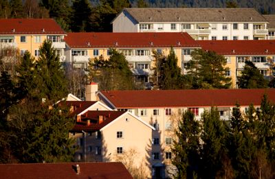 Utvalget slår fast at bostøtten ikke har holdt tritt med økningen i boligprisene og husleien, særlig ikke i de store byene hvor prisene har økt mest. Her fra Årvoll i Oslo.