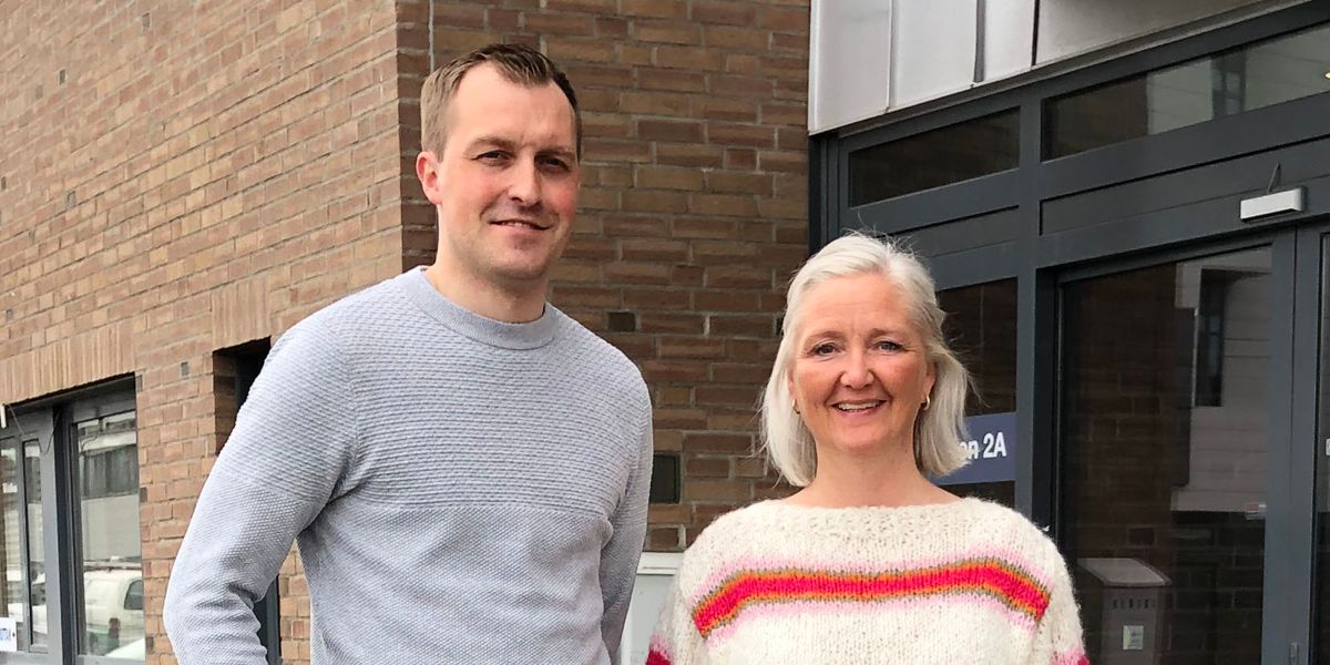 Geir Richard Hansen, leder for prosjektavdelingen i Narvik Vann og Trude Hagen, jurist i Narvik Vann.