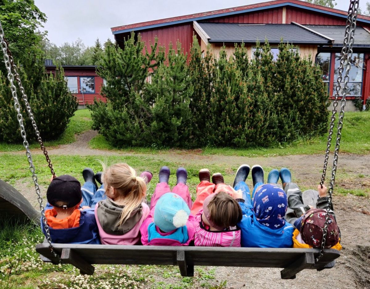 Barnehageandelen for 1–5-åringer i Snåsa er 105 prosent.