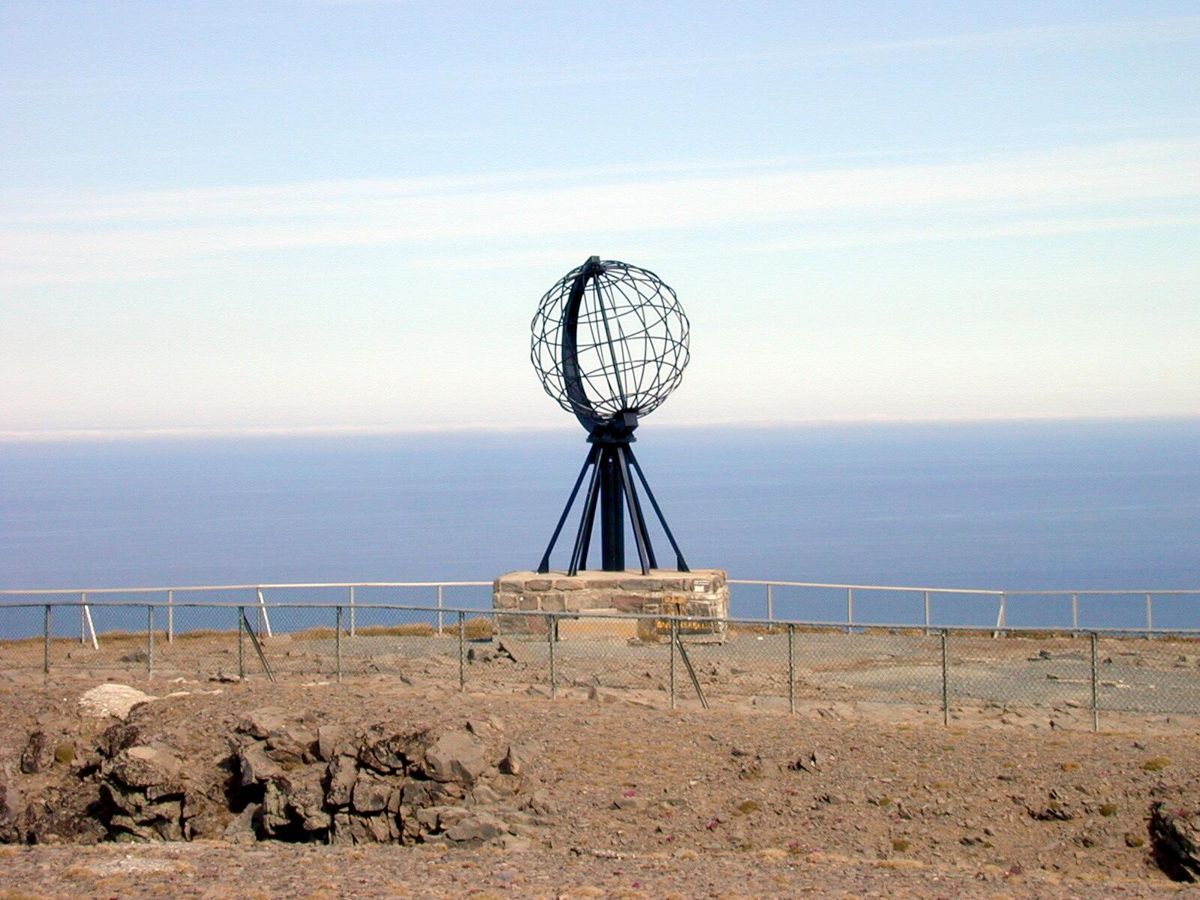 19990608. Nordkapp på Magerøy. Globusen på Nordkapp-platået. Foto:Tore Sannum SCANPIX