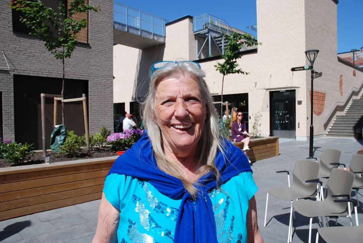 Tidligere bystyrepolitiker Jorun Valeur Bekkby er nå beboer i Dronning Ingrids hage. Hun holdt en av åpningstalene.