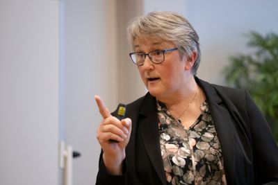 Birgit Oline Kjerstad (SV) mener regjeringen svarer på kommunalkomiteens anmodninger.