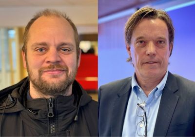 Mímir Kristjánsson og Bjørn Gudbjørgsrud debatterte tillitsforholdet mellom kommunedirektører og politikere i Kommunal Rapports podkast.