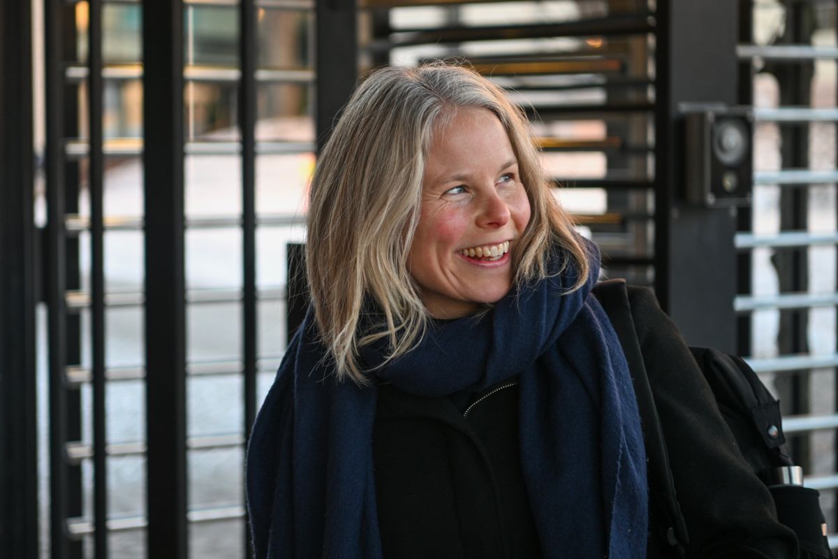SV-leder Kjersti Bergstø har god grunn til å smile.