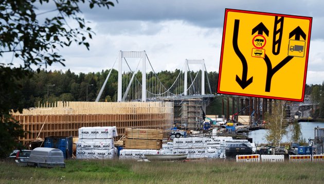 Hur ska bilister köra över Rävsundsbron för att inte orsaka kaos i trafiken?