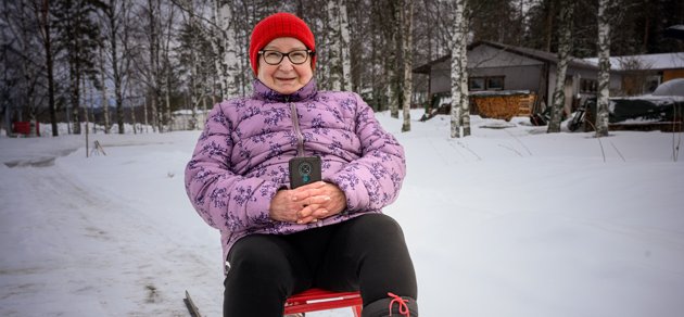Lea Koukku bor i det sista huset närmast ryska gränsen i Tohmajärvi, Norra Karelen.
