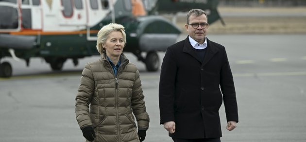 EU-kommissionens ordförande Ursula von der Leyen träffade statsminister Petteri Orpo under sitt besök vid östgränsen i april. Besöket handlade om vad man kan göra för att stävja migration som är orkestrerad av länder utanför unionen.