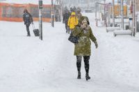 Det ovanligt kraftiga snöfallet har lett till att en del av kollektivtrafiken i huvudstadsregionen kollapsat totalt och många har fått ta sig fram till fots.
