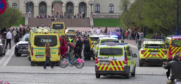 Polisen har gripit en knivbeväpnad man i Oslo.