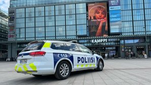 Polisen var på plats vid Kampen på tisdagskvällen. 