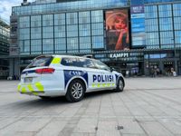 Polisen var på plats vid Kampen på tisdagskvällen. 