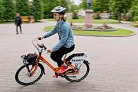 Under evenemanget Den bilfria dagen kan man åka stadscykel gratis i 15 minuter.