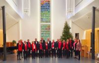 Östersundom Sångkör i Söderkulla kyrka i december 2021.