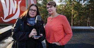 Vid Västispoddens mikrofon denna vecka;  Johanna Lemström och Marina Holmberg.