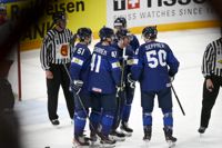 Det är så här vi blivit vana att se de finländska spelarna i VM hittills.
