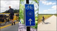 Christoffer och Kaisa Leka åker ofta på äventyr på cykel. De har också stött på Eurovelo under sina resor.