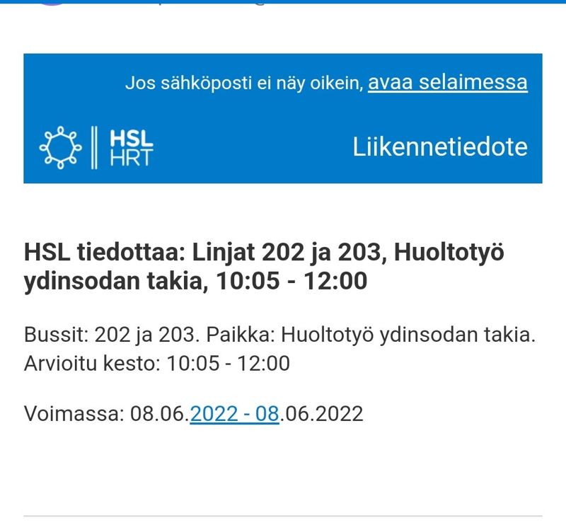 HRT varnade i misstag för trafikstörningar på grund av ett kärnvapenkrig.