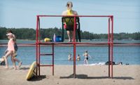 Det blir riktiga strandtemperaturer i södra Finland – i synnerhet framåt helgen. Arkivbild från juni 2020.