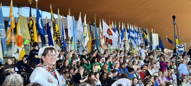 Så här såg det ut under söndagens huvudkonsert vid Ode.