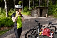 Pamela Westerlund använder sig gärna av friluftslederna i Borgå och har alltid tyckt att staden sköter bra om lederna.