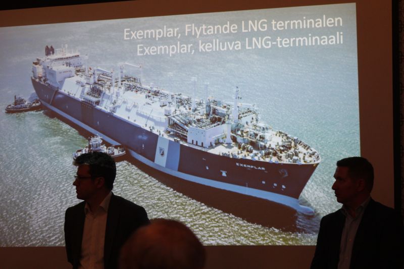 LNG-fartyget Exemplar är på väg mot Ingå.