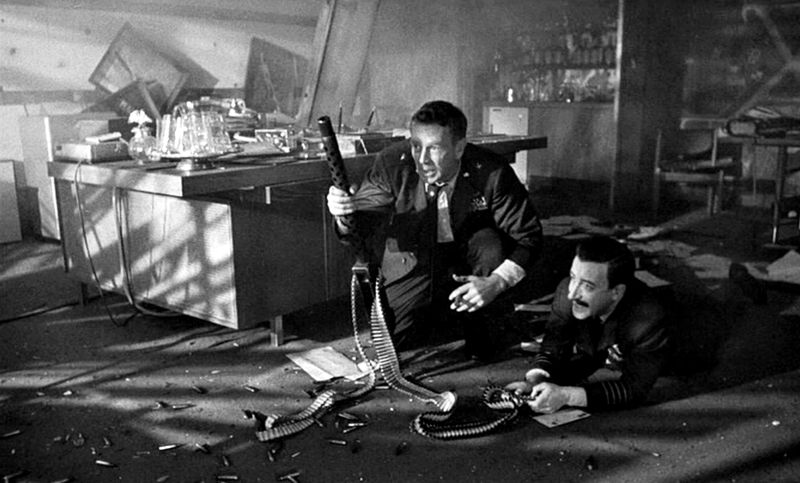 Sterling Hayden och Peter Sellers i Dr Strangelove.