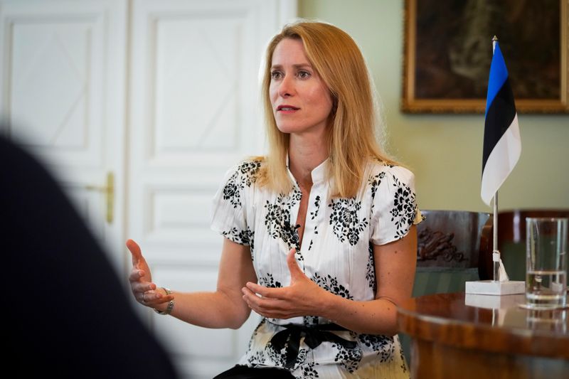 Estlands premiärminister Kaja Kallas.