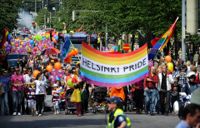 Prideparaden i Helsingfors 2016. Arkivbild.