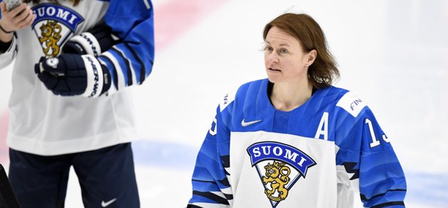 Riikka Sallinen avslutade sin långa karriär som 45-åring med VM på hemmaplan 2019.