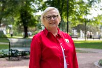 Marina Nyholm tycker om att Stadsparken erbjuder något att göra för alla åldrar.