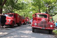 Gamla brandbilars dag återvände till Ekenäs på lördagen.