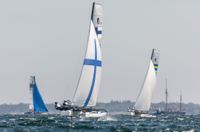 Sinem Kurtbay och Akseli Keskinen vann VM-brons i Nacra 17-klassen.