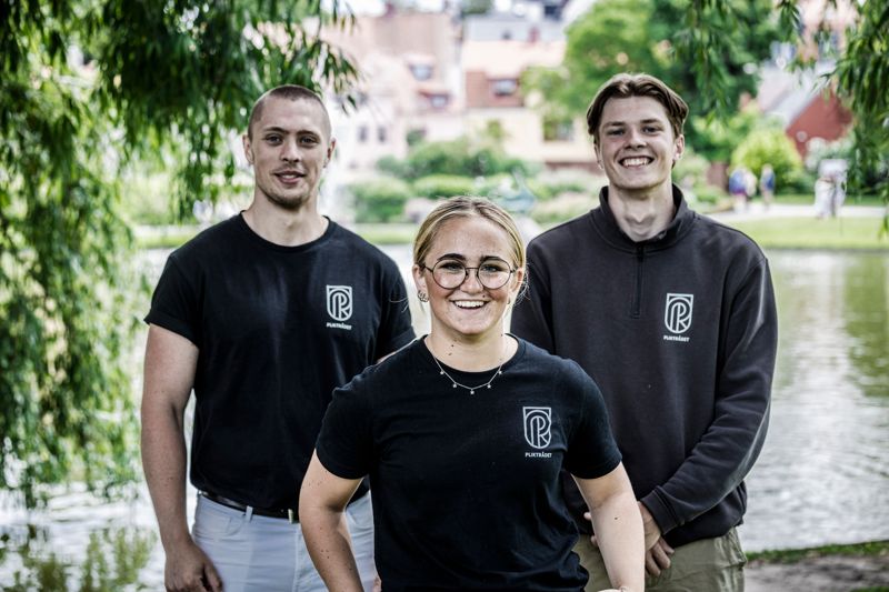 Pliktrådet fr.v. Hampus Gillström, Majken Hallbygård, Kristoffer Loiborg Sjölund