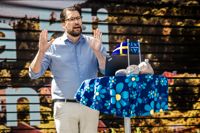 SD-ledaren Jimmie Åkesson i Almedalen.