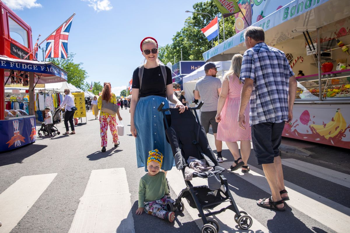 Heli och Alvar Pietilä besökte marknaden i dag på eftermiddagen.