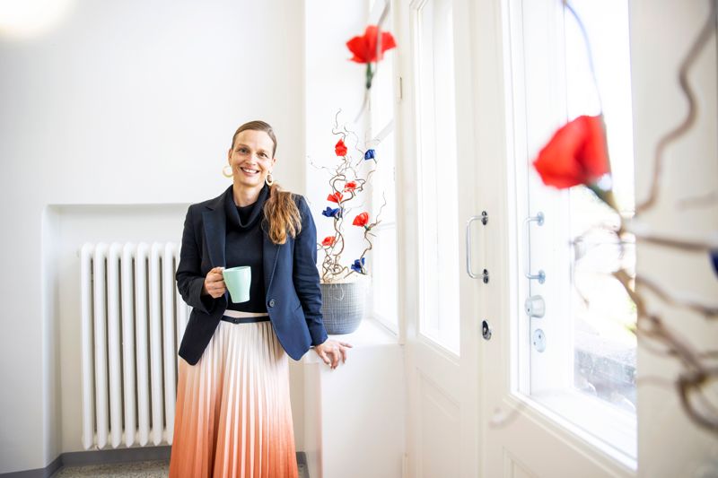 Petra Theman i stadshuset i Ekenäs.