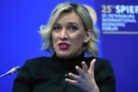 Ryska utrikesministeriets talesperson Maria Zacharova. Arkivbild.