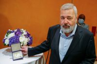 Dmitrij Muratov, pristagare av Nobelpriset 2021 och chefredaktör för Novaja Gazeta. Arkivbild.