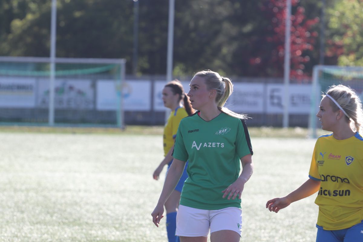 Iida Äijö gjorde EIF:s enda mål i söndagens förlustmatch.