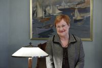 President Tarja Halonen är inte aktiv inom politiken längre men har noga koll på vad som händer i världen.