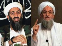 Efter Usama bin Ladins (till vänster) död 2011 tog chefsideologen Ayman al-Zawahiri över manteln i terrornätverket al-Qaida. Nyss meddelade USA att han dödats i en drönarattack i Kabul.