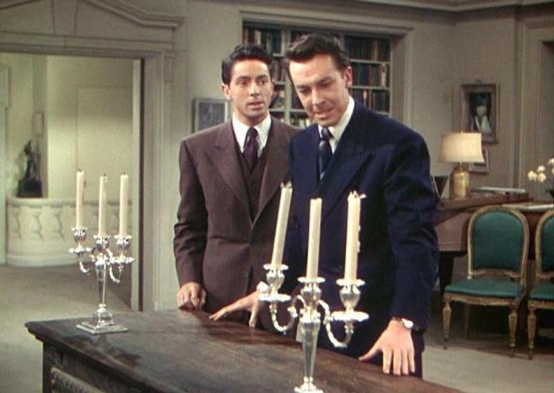Farley Granger och John Dall i Repet (1948).