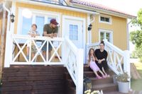 Familjen Knopman-Holmlund anser att deras energiförbrukning är på en helt rimlig nivå.