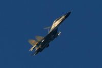 Ett kinesiskt militärflygplan över Taiwan.