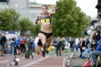 Kristiina Mäkelä är obesegrad i tresteg i Kalevaspelen sedan 2015.