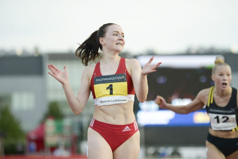 Reetta Hurske var favorit att ta guldet på 100 meter häck.