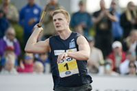 Oliver Helander gjorde bara ett kast i finalen i Kalevaspelen där han kom sjua på anspråkslösa 76,22.